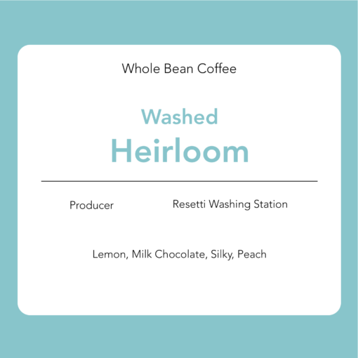 Heirloom - Washed: Resetti Washing Station